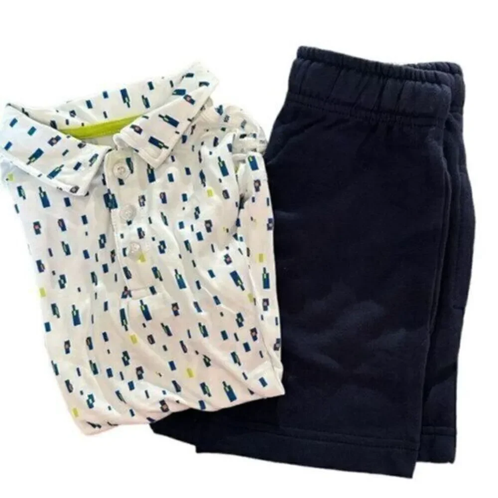 NWT - Tommy Bahama Boys Polo and Shorts - Navy Shorts Activewear Polo - Size 4